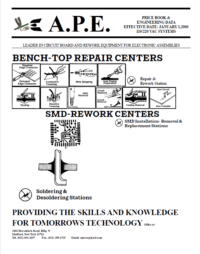 Classic APE Equipment Catalog